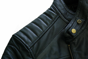 Chaqueta de moto de cuero genuino duradera de alta calidad, transpirable, a prueba de viento, de talla grande, MOQ bajo, novedad de 2025 - Product Image 2