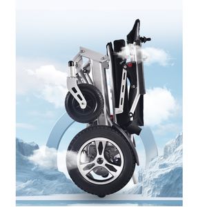 Silla de Ruedas Eléctrica Plegable Ligera de Acero con Control Remoto, Equipo de Rehabilitación Motorizado Portátil para Discapacitados SXWCHT <span class=keywords><strong>5</strong></span> Años - Product Image 3