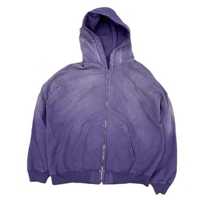 High Street Stone Washed <b>Vintage</b> Hoodie <b>Oversized</b> Acid Wash Hoodie Custom Silicon Printed Long Line Puff Heavyweight <b>Sweatshirt</b> - Product Image 1