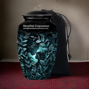 Urnes funéraires pour cendres, design de feuille enchanteur, pots commémoratifs décoratifs pour cendres d'adultes, fournitures funéraires en gros, urnes funéraires - Product Image 2