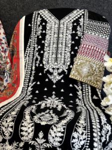 Fashion Accessories Indian and Pakistani Embroidery GEORGETTE Festive Party Wear Women Suits Latest Design - Product Image 3