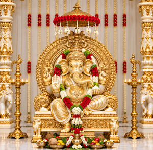 Majestic Elephant Pillar Kalyana Mandapam para Bodas del Sur de la India, Compre un Exclusivo Mandap de Ganesha para Bodas de Destino en EE. UU. - Product Image 4