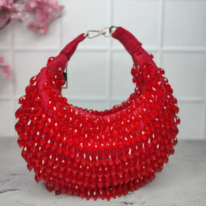 Bolso de mano para mujer de alta calidad para fiestas y ocasiones especiales, entrega de cuentas de perlas originales - Product Image 1