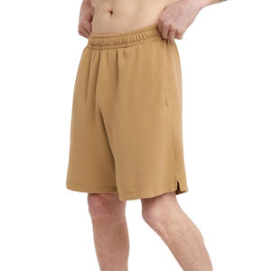 Pantalones cortos de verano para hombre, ropa de gimnasio, 100% algodón, pantalones cortos para correr de felpa francesa, pantalones cortos bordados con estampado de logotipo personalizado para hombre - Product Image 4