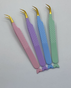 Pinzas para extensiones de pestañas Pinzas para pestañas de calidad fina de acero inoxidable Pinzas para pestañas rectas y curvas de calidad superior - Product Image 6