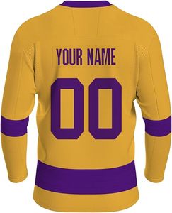 Maillots de hockey personnalisés, impression par sublimation en usine, commandes en gros, maillot de hockey respirant, qualité professionnelle, vêtements d'équipe personnalisés - Product Image 2