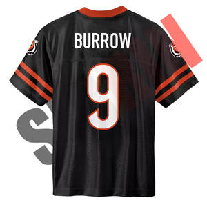 Maillots de football américain unisexes personnalisés imprimés en usine Sibrin Premium, maillots de football américain pour jeunes en maille à œillets - Product Image 3