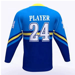 High Quality Customized Latest Product Sublimation Ice Hockey Jersey Printing Quick Dry OEM Sports <b>Slim</b> <b>Fit</b> Ice Hockey Jersey - Product Image 6