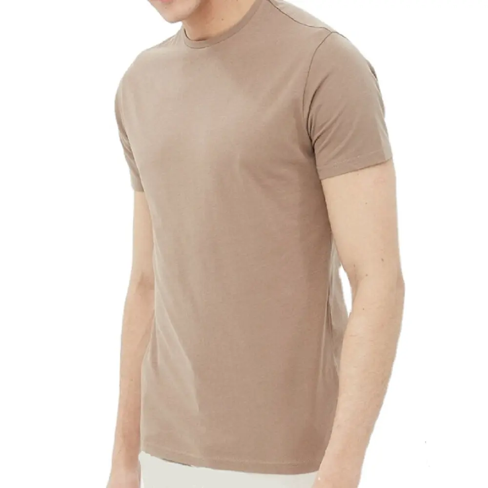 2023 coton été T-shirt hommes goutte épaule séchage rapide couleur unie longue durée Stock Lot prix de gros de l'usine