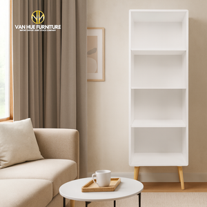 บริการ OEM และ ODM สำหรับตู้หนังสือเฟอร์นิเจอร์สีขาวจากผู้ผลิต - Product Image 1