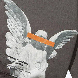 Streetwear nouveauté BAS quantité minimale de commande hommes sweats à capuche imprimés coton/polyester fait hommes sweats à capuche imprimés - Product Image 6