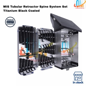 ชุดอุปกรณ์ยืดหลังแบบท่อ MIS รุ่น Spine System ผลิตจากไทเทเนียมเคลือบสีดำ เกรดทางการแพทย์ พร้อมกล่องฆ่าเชื้อ OMI - Product Image 6