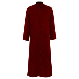 Robes de clergé de couleur rose sur mesure, conception OEM ODM, robes respirantes, robe longue de prêtre, 100% polyester, en vente - Product Image 5