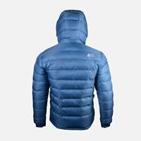 Veste de montagne Navigate Gungla FXDG avec capuche amovible, manches longues, super chaude, garnissage 90% duvet de canard brun, pour conditions météorologiques difficiles