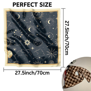 2025 naturel flux couleur audacieuse foulard en soie défini par Grace foulard en soie ajouter du style sans effort foulard en soie pas cher prix OEM - Product Image 2