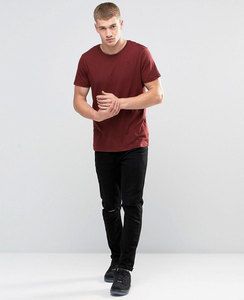 Camiseta de Cuello Redondo de Algodón Premium para Hombre, Marca Privada, Logotipo Personalizado, OEM, ODM, MOQ Bajo - Product Image 4