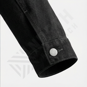 <b>Men's</b> High Quality Reversible Wool Denim <b>Jacket</b> Custom <b>Long</b> Outdoor Jean <b>Jacket</b> Waterproof Manufacturing Outerwear - Product Image 6