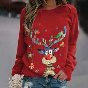 OEM Custom Logo Winter <b>Women's</b> Ugly <b>Christmas</b> <b>Sweatshirt</b> Long Sleeve Eco-Friendly Digital Print Crew Neck - Product Image 5