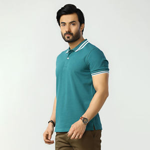 Polo de Golf de verano para hombre de algodón 100%, camiseta de negocios transpirable de secado rápido de alta calidad, diseño de hielo frío con estampado sólido para hombre - Product Image 3