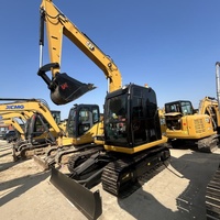 Mini-excavatrice Caterpillar CAT 307E2 d'occasion, 7 tonnes, excavatrice hydraulique sur chenilles avec moteur d'origine, vente de matériel de construction