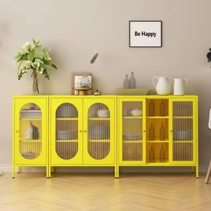 ארונות מטבח פלדה ארונות מטבח מוכן להרכיב לוח צד מתכת עבור סלון מטבח ארונות ריהוט - Product Image 3