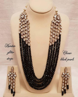 Magnifique ensemble collier et boucles d'oreilles en cristal de haute qualité pour femme, design simple et luxueux, idéal pour les soirées, accessoire de mode.