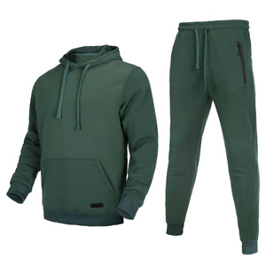 Nouveaux survêtements décontractés d'hiver élégants pour hommes, coupe régulière, respirants, jogging, survêtements deux pièces en gros - Product Image 1