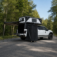 Tente de toit rigide à ouverture rapide pour pick-up, double couche, pour camping tout-terrain 4x4