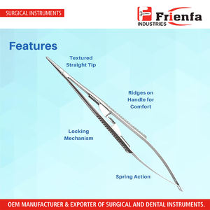 Porte-aiguille Castroviejo 5.5 pouces droit avec serrure - Product Image 3