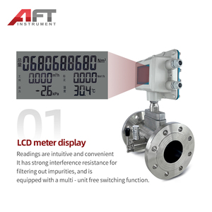 Competitive Price Fast Response Compressed air Nitrogen Advanced Manufacturer 24vdc Gas <strong>Turbine</strong> <strong>Flowmeter</strong> for Easy Installation - Product Image 2