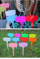 100 Buah 60*15Cm Label Pot Bunga Herbal Luar Ruangan Penanda Tanaman Plastik Tahan Air Penanda Taman Pembibitan Tag Signage