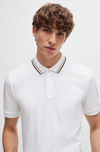 Polo homme de haute qualité en coton, logo personnalisé, polo uni en blanc, polo en coton - Product Image 2