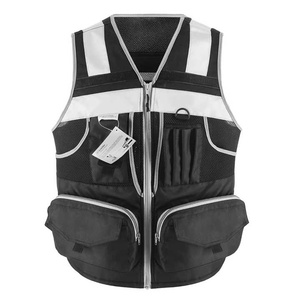 เสื้อกั๊กสะท้อนแสง120กรัม/M2มองเห็นได้ชัดเจนเสื้อแจ็กเก็ตการก่อสร้างเสื้อเซฟตี้สำหรับทำงานขี่จักรยานบนถนนเสื้อกั๊กสะท้อนแสง - Product Image 3