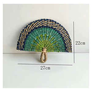 Straw Seagrass Hand <b>fan</b> Wholesale Unique Design Seagrass <b>Fan</b> Bamboo Hand <b>Fan</b> Hand <b>Fans</b> Wholesale Vietnamese Exporter Handmade - Product Image 5