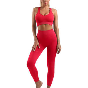 Nuevo diseño personalizado, conjunto de compresión para mujer, superventas, ropa de gimnasio multicolor, precio asequible, elegante conjunto de Yoga para mujer - Product Image 4