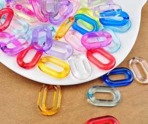 Sangles d'épaule décoratives remplaçables en chaîne de résine avec accessoires de chaînes de sac en acrylique Collier en chaîne de résine - Product Image 1