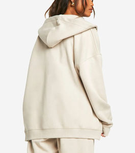 Nouveauté 2025 – Sweats à capuche pour femmes en molleton 100 % coton, épais, confortables, coupe décontractée, oversize, avec poignets côtelés extensibles, style streetwear - Product Image 4