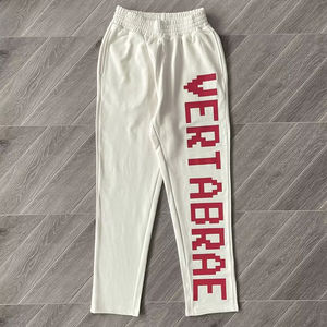 Pantalons de survêtement en éponge française imprimés sur mesure pour hommes pantalons baggy évasés lavés à l'acide - Product Image 6