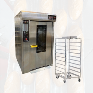 Hot Product 2024 Industrial <b>Rotary</b> Oven 16 Trays Video Technical Support 28Kw/H Bread <b>Machine</b> Kien an Vietnam Supplier - Product Image 1