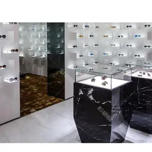 अनुकूलित धूप का चश्मा प्रदर्शन रैक ऑप्टिकल दुकान इंटीरियर डिजाइन सजावट Eyewear की दुकान इंटीरियर डिजाइन