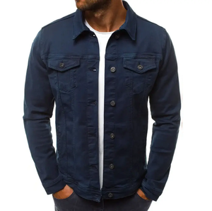 Veste en jean sur mesure OEM pour hommes en qualité supérieure Veste en jean denim chaude et élégante respirante avec logo et taille personnalisés - Product Image 5