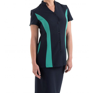 Uniforme de Túnica de Manga Corta de Algodón y Elastano con Logotipo Personalizado para Mujer, para Masajes Tailandeses, Spa, Salón de Belleza, Ropa de Trabajo de Hotel - Product Image 2