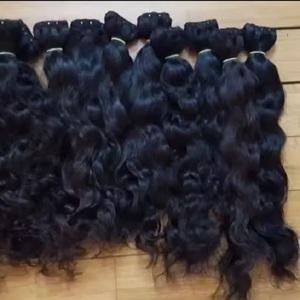 Top 1 venta al por mayor de paquetes de cabello de las mujeres indias crudas 50 \ "sin procesar 100% cabello humano con ondas naturales y estilos sueltos de ondas profundas - Product Image 3