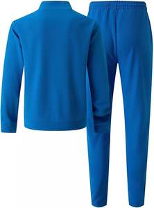 Survêtement personnalisé zippé Fabricant Patch de détresse Ensemble délavé à l'acide Survêtement évasé pour hommes Survêtements en molleton de coton/polyester - Product Image 6