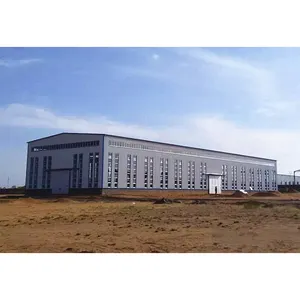 सस्ती लागत वाली एच बीम निर्मित बड़े स्पैन स्टील फ्रेमिंग किट पहले से तैयार इमारतें - Product Image 5