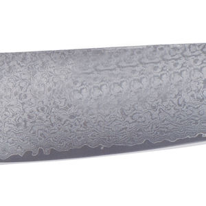 Couteau de chef de cuisine à manche en bois, étui en cuir, couteau de camping, OEM personnalisé, acier damas fait main, toutes tailles - Product Image 2