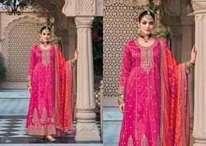 Costume élégant Salwar Kameez pour femme avec broderie disponible à des prix abordables depuis l'Inde - Product Image 5
