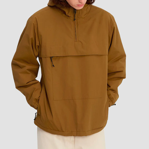 Fashionable <b>Pullover</b> Windbreaker <b>Jackets</b> with Hooded Collar Pattern Decoration Customizable Your Own Logo Private Label Option - Product Image 1