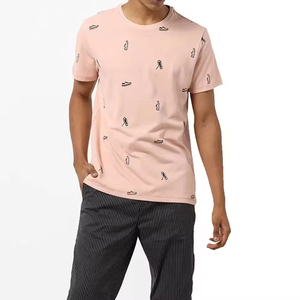 Venta al por mayor personalizado su logotipo de marca 100% algodón hombres camiseta lisa Casual hombres camiseta de talla grande camiseta - Product Image 5