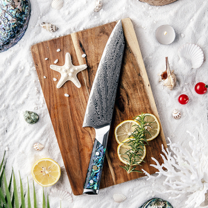 Couteau de chef Damas japonais de haute qualité personnalisé en gros Service OEM ODM nouveau manche trancheuse à viande Cutter - Product Image 4